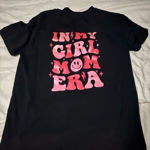SHEIN Black Tee with Pink Graphic